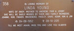 YOUNG Linda 1952-2011
