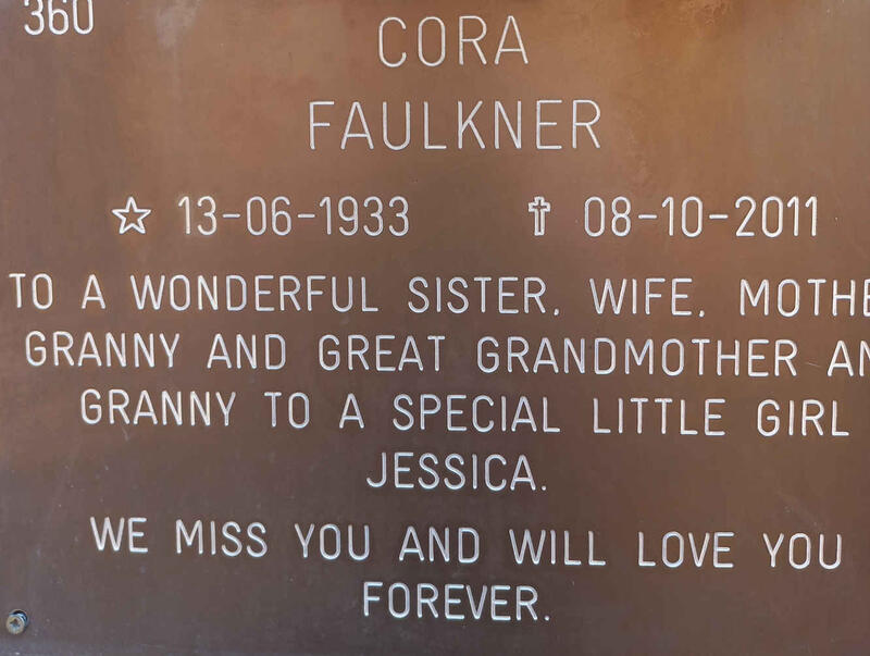 FAULKNER Cora 1933-2011