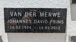 MERWE Johannes David Prins, van der 1924-2012