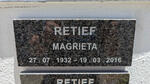 RETIEF Magrieta 1932-2016