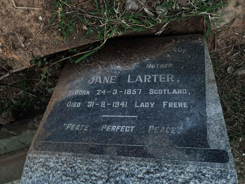 LARTER Jane 1857-1941