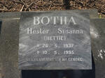 BOTHA Hester Susanna 1937-1995