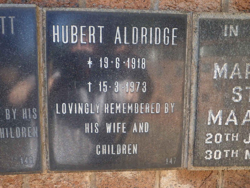 ALDRIDGE Hubert 1918-1973