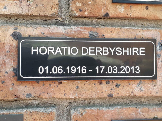 DERBYSHIRE Horatio 1916-2013