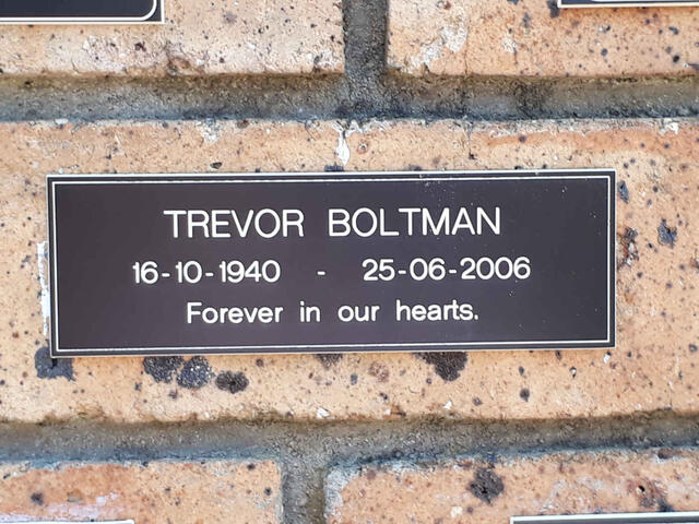BOLTMAN Trevor 1940-2006