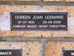 UDEMANS Doreen Joan 1933-2008