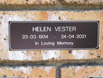 VESTER Helen 1934-2021