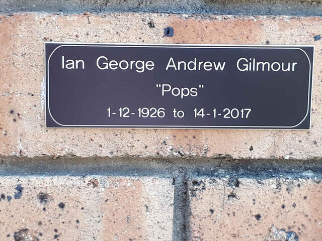 GILMOUR Ian George Andrew 1926-2017