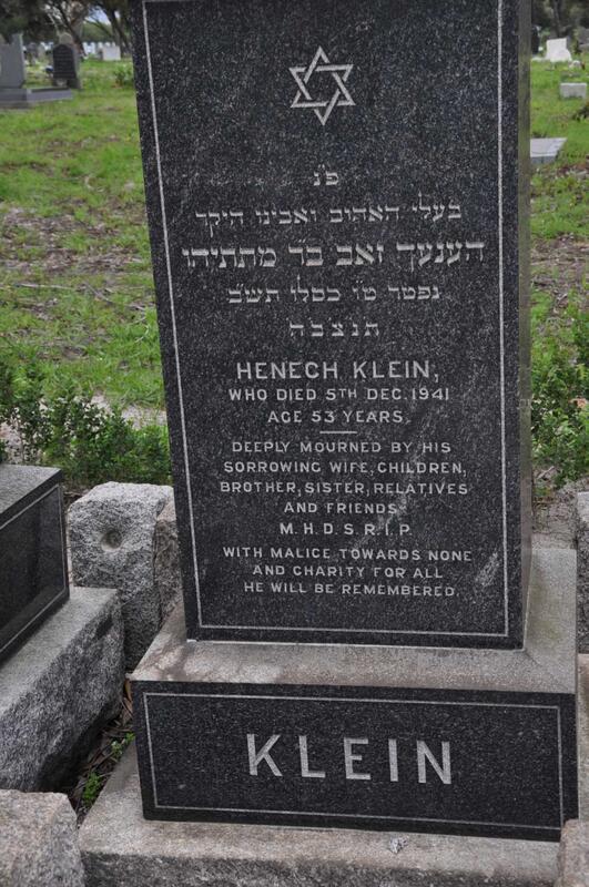 KLEIN Henech -1941