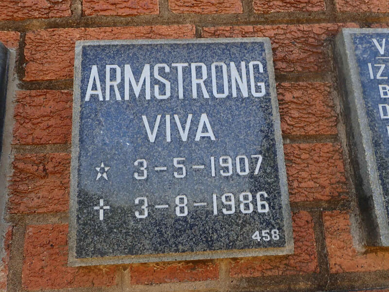 ARMSTRONG Viva 1907-1986