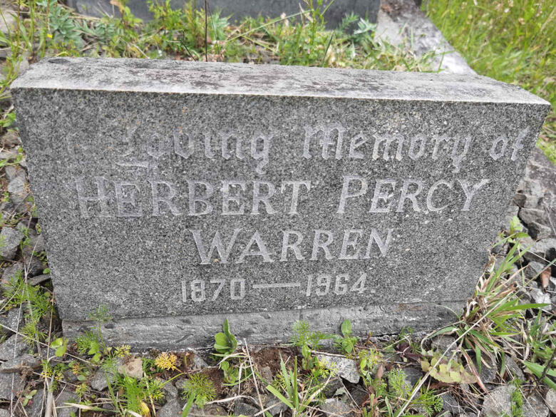 WARREN Herbert Percy 1870-1964