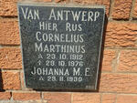 ANTWERP Cornelius Marthinus, van 1912-1976 :: VAN ANTWERP Johanna M.E. 1930-