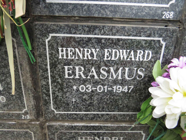 ERASMUS Henry Edward 1947-