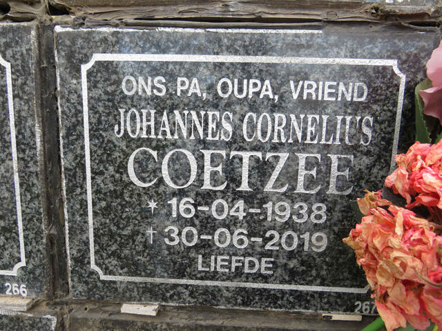 COETZEE Johannes Cornelius 1938-2019