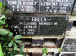 GREEN Eric Leslie 1922-1979