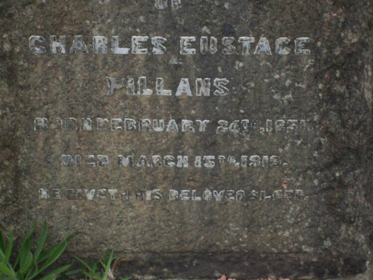 PILLANS Charles Eustace 1851-1919