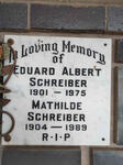 SCHREIBER Eduard Albert 1901-1975 & Mathilde 1904-1989