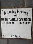 SWINDON Ruth Amelia 1940-1979