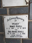 KIVELL Reg, NANCE 1914-1986 & Peggy 1915-1979