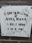 MANN Anna 1899-1987