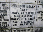 GALE Walter Bell 1879-1961 & Muriel C.A. 1900-1982