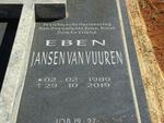 VUUREN Eben, Jansen van 1989-2019