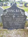 WONG KUN Ah Choo 1925-1996 & Rose 1927-1985