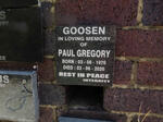 GOOSEN Paul Gregory 1976-2020