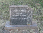 KRIGE Cicely M. nee ROE 1911-1957