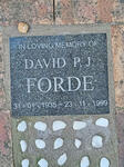 FORDE David P.J. 1935-1999