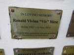 HIRST Ronald Vivian 1921-2014