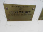 WALDEN Clive 1935-2020