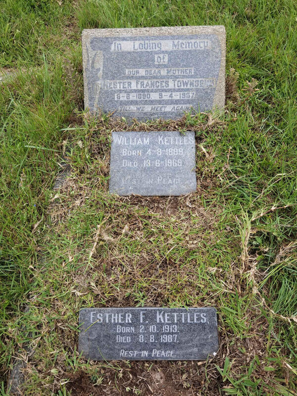 KETTLES William 1899-1969 &  &  Esther F.  KETTLES 1913-1987 :: TOWNSEND Hester Frances  1890-1957