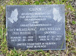 GUNN John William 1928-2012  & Lucy Wilhelmina PETZER 1928-2012