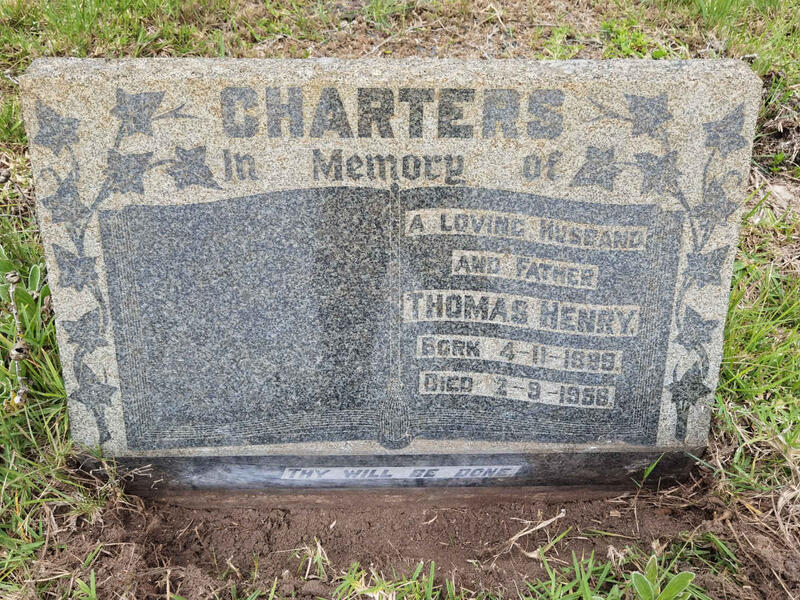 CHARTERS Thomas Henry 1899-1956
