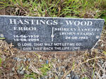 WOOD Errol 1939-2004, HASTINGS & Shirley Lynette STARK 1943-