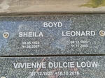 BOYD Leonard 1923-2009 & Sheila 1925-2007