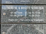 SCHREIBER Hans-Jo. 1936-2019 & Brigitte 1939-2021