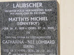 LAUBSCHER Matthys Michiel 1929-2005 & Catharina LOMBARD 1930-2017