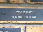 LUYT James Cecil 1922-1990