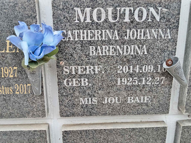 MOUTON Catherina Johanna Barendina 1925-2014