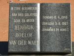 WALT Hendrik Roelof, van der 1948-1967