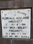 KINGSHOTT H.H. 1905-1997 & Florence Adelaide 1913-1990