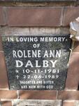 DALBY Rolene Ann 1981-1989