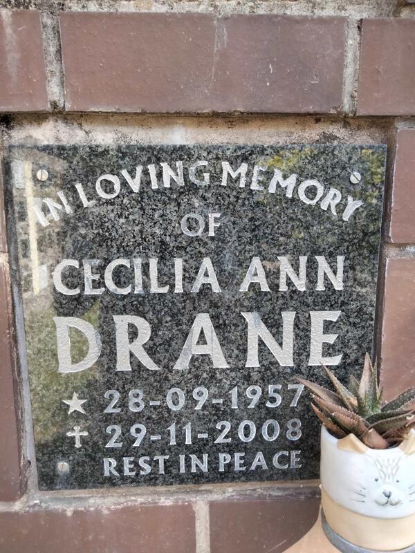 DRANE Cecilia Ann 1957-2008