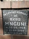 MNGUNI Beatrice 1959-2004