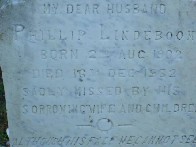 LINDEBOOM Phillip 1902-1932