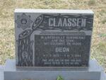 CLAASSEN Deon 1973-1994