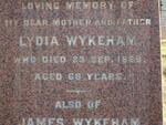 WYKEHAM James & Lydia -1888