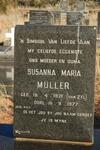 MULLER Susanna Maria nee VAN ZYL 1921-1977